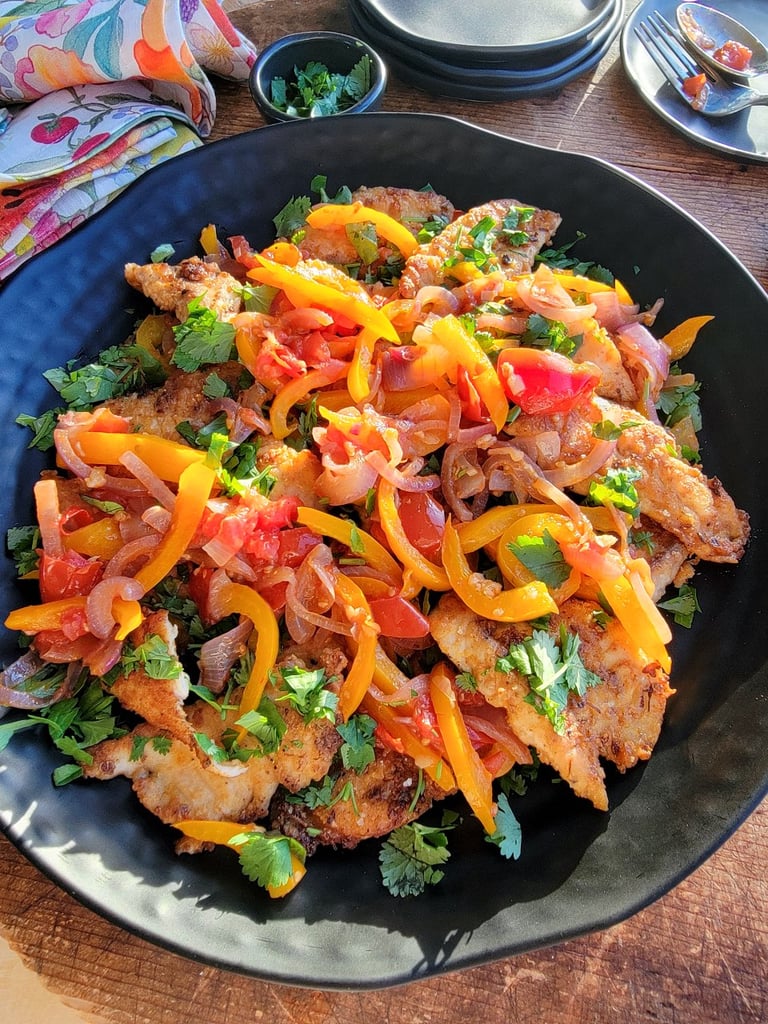 Fish Fillets in Chunky Pepper Sauce