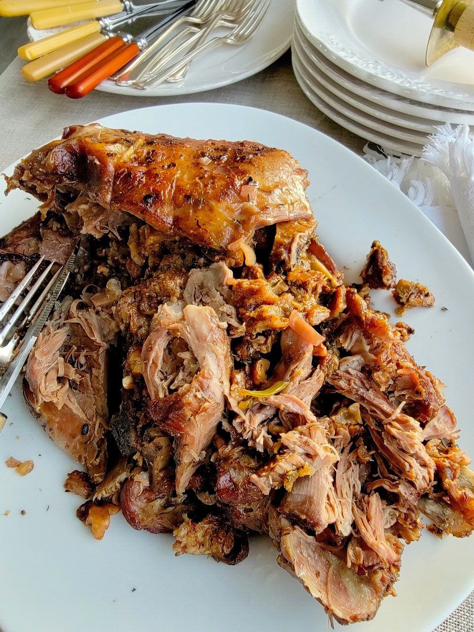 Slow-cooked Shoulder of Lamb