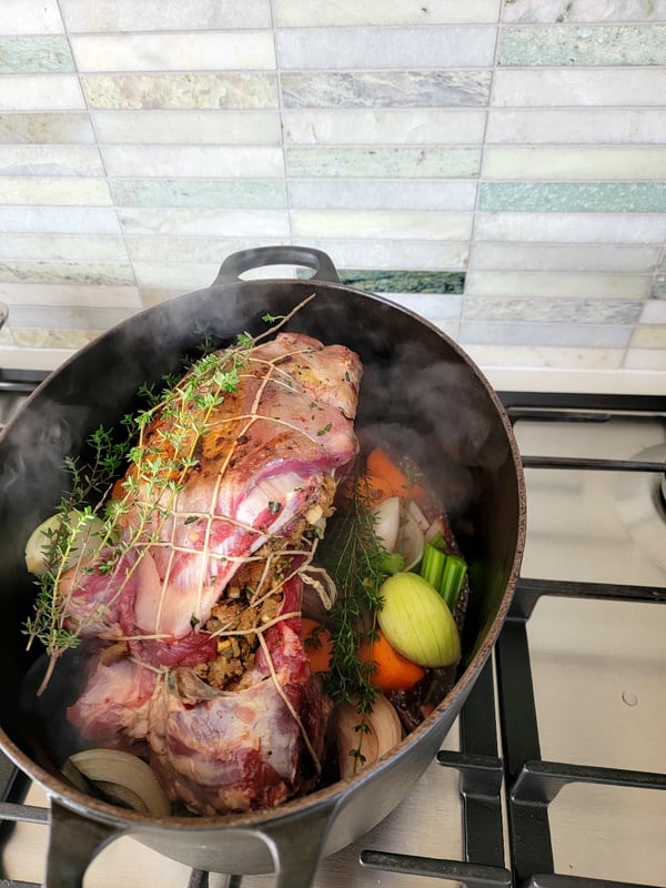 Slow-cooked Shoulder of Lamb