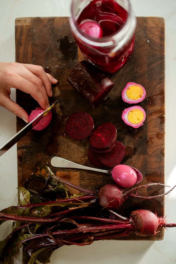 Pink Pickled Eggs