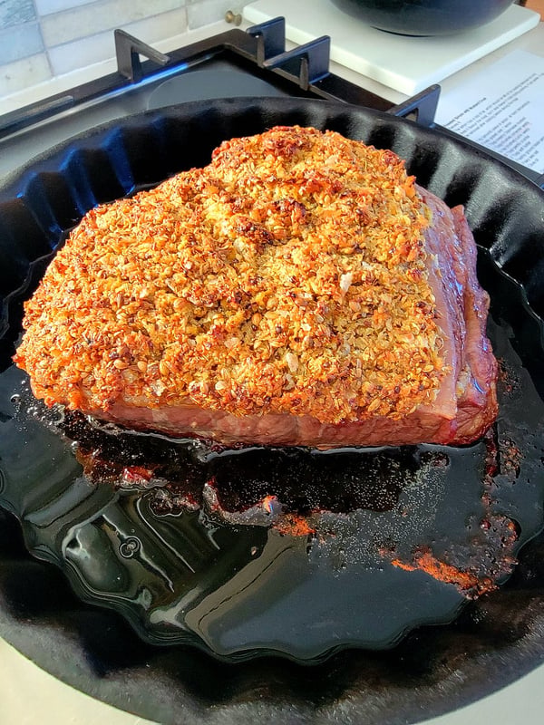Roasted Sirloin with Mustard Crust