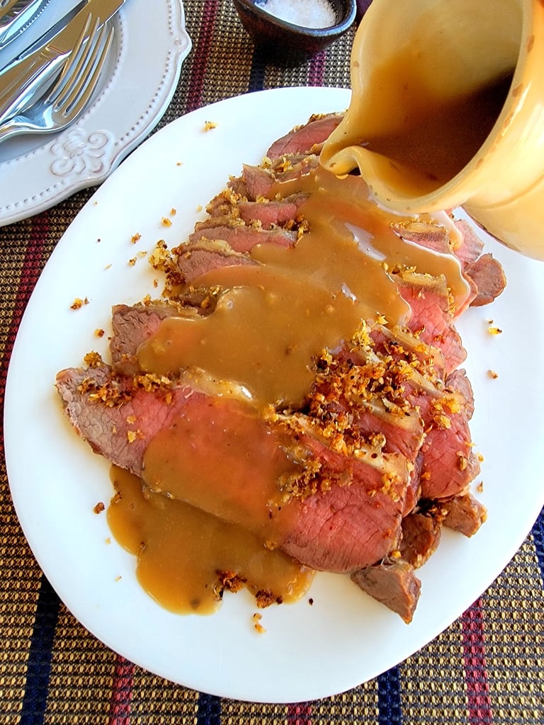 Roasted Sirloin with Mustard Crust