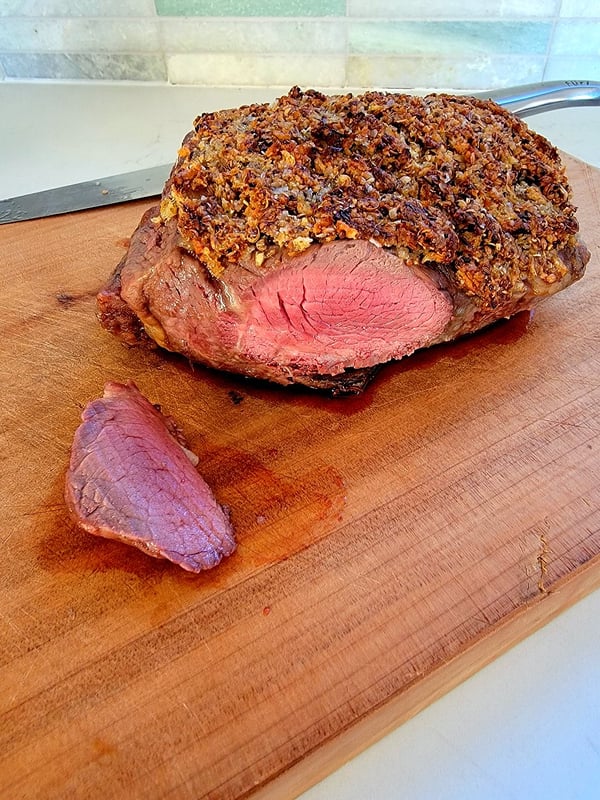 Roasted Sirloin with Mustard Crust