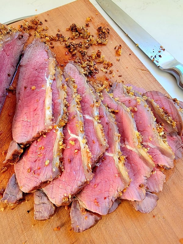 Roasted Sirloin with Mustard Crust