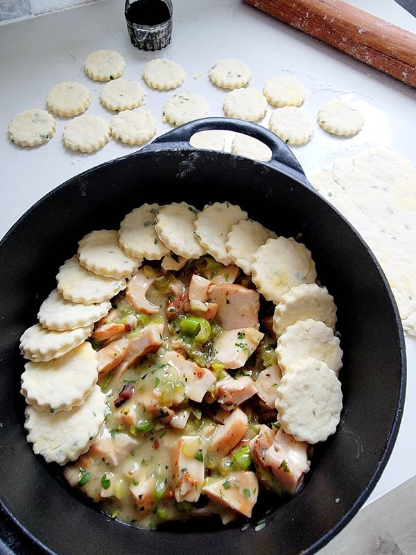 Smoked Chicken Cobbler