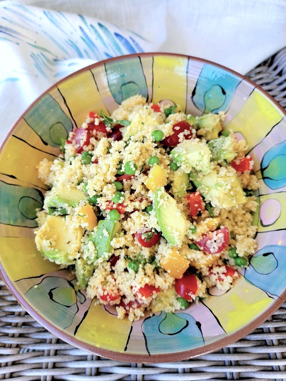 Couscous Salad with Yellow Peppers-