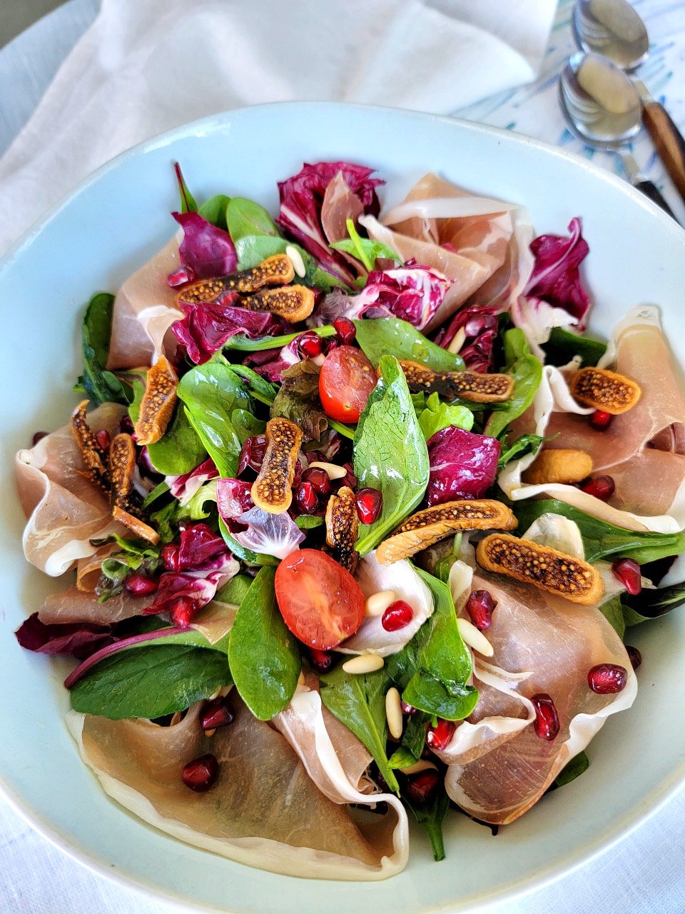 Dried Fig, Pomegranate & Pine Nut Salad