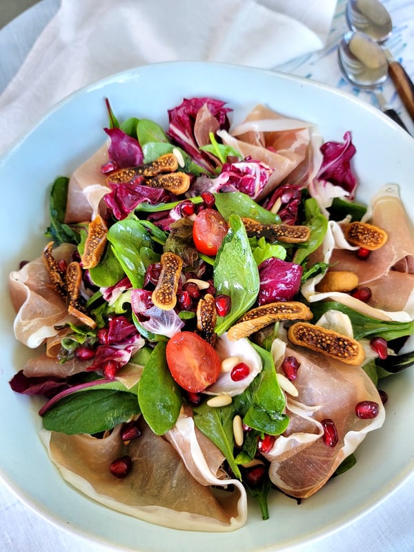 Fig, Prosciutto & Pine Nut Salad
