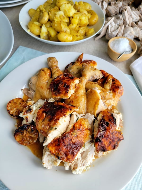 French-roasted Chicken with Ricotta, Lime & Tarragon