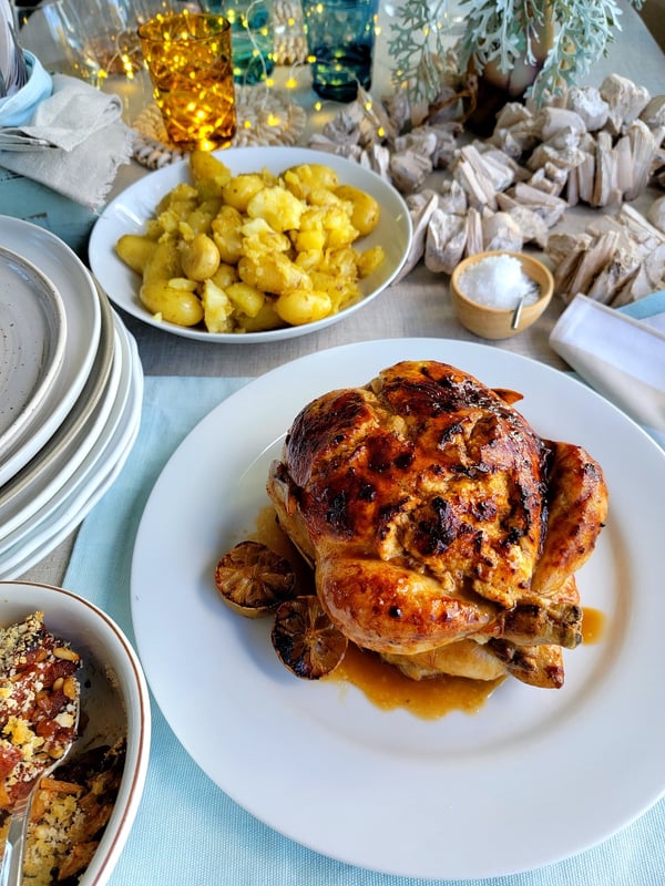 French-roasted Chicken with Ricotta, Lime & Tarragon