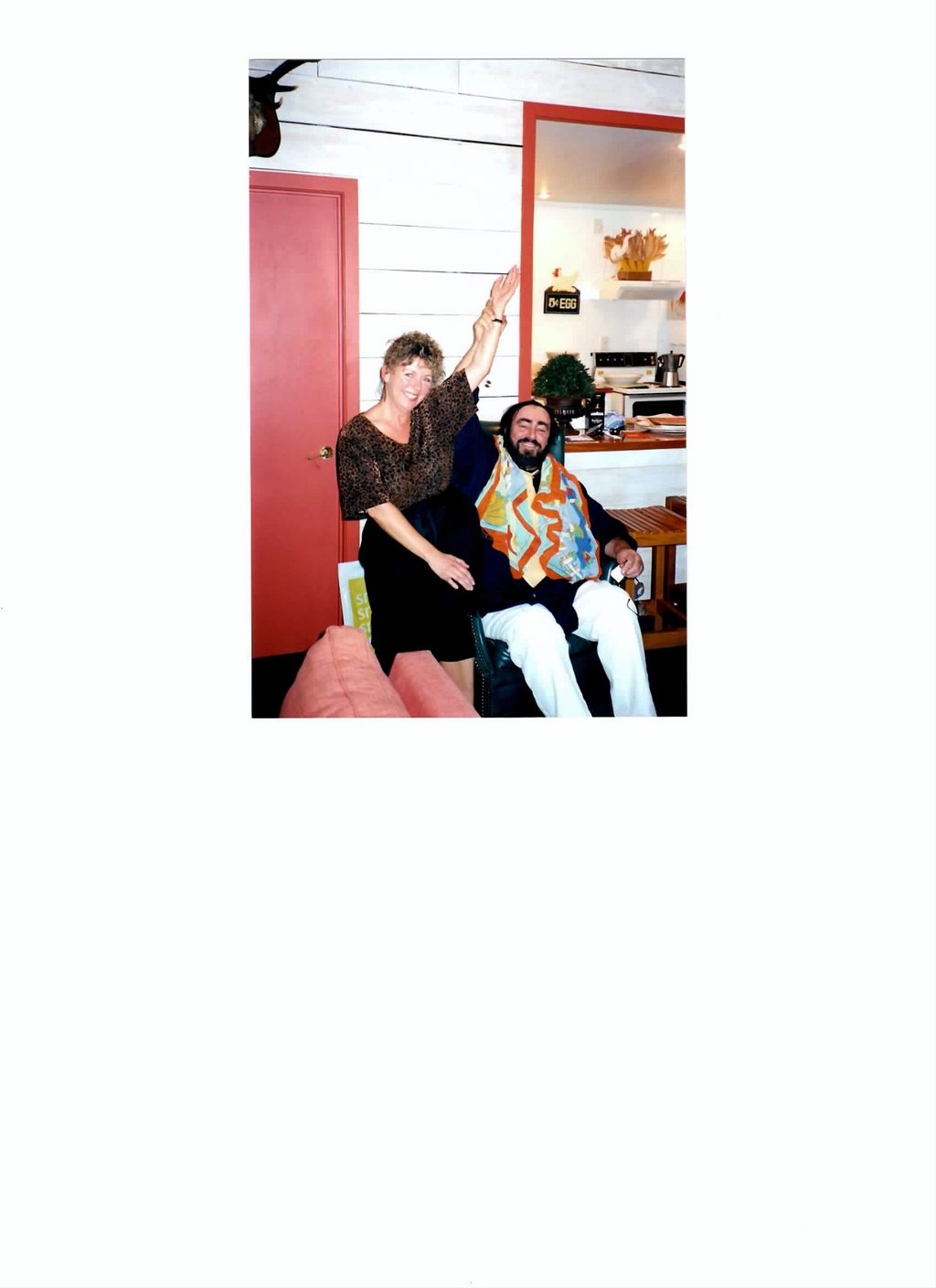 Julie with Il Maestro Luciano Pavarotti