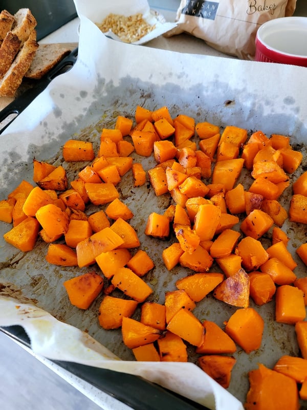 Roasting pumpkin