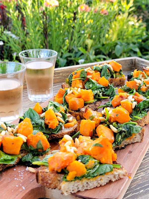 Bruschetta with Sweet & Sour Pumpkin