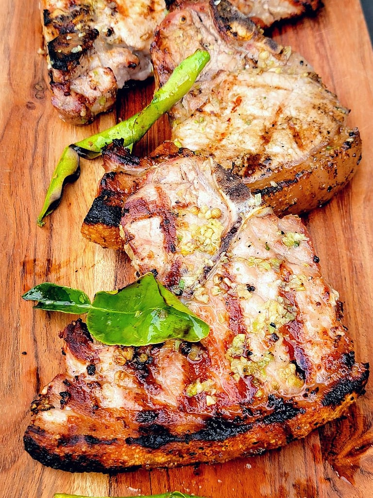 Summer Grilled Pork Chops
