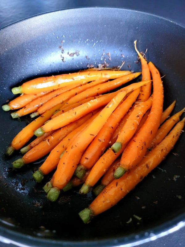 Fried Baby Carrots with Cumin Seed
