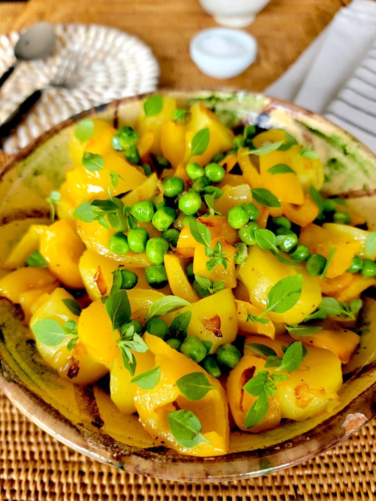 Stewed Yellow Peppers & Potatoes