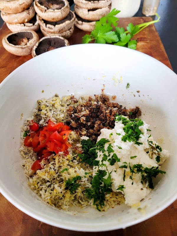 Baked Ricotta Mushrooms
