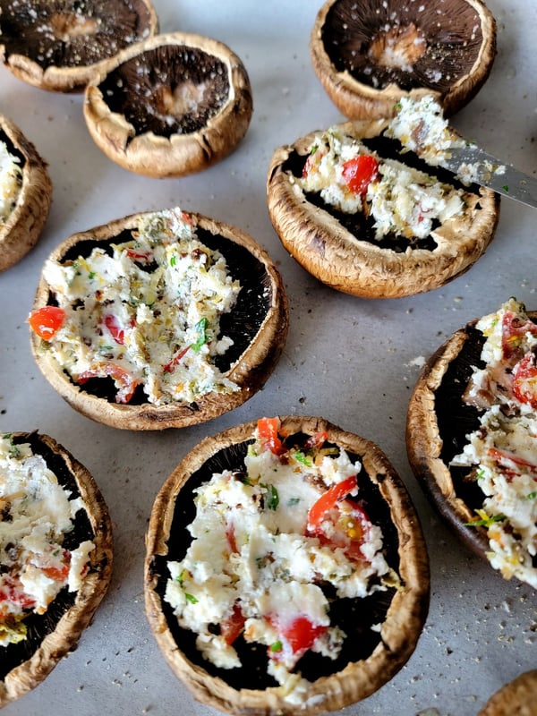 Baked Ricotta Mushrooms