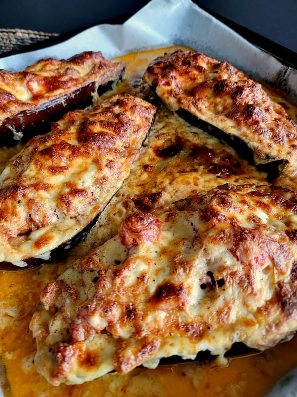 Greek Stuffed Eggplants