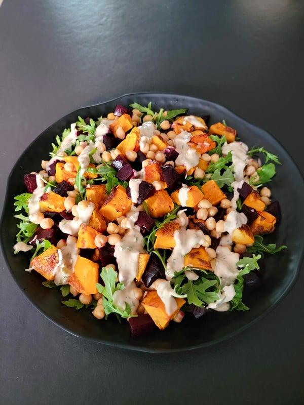 Roasted Pumpkin & Chickpea Salad