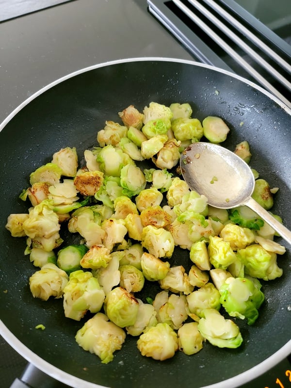 Brussels sprouts with pine nuts & sage
