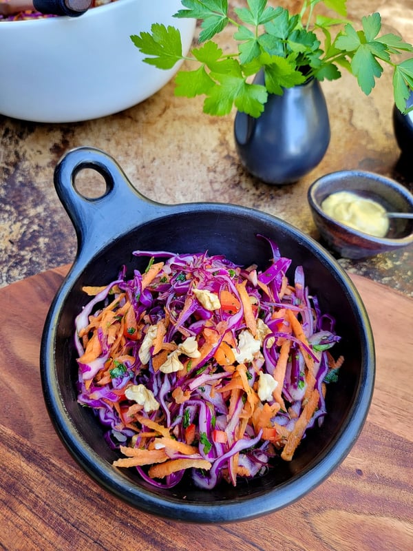 Red Cabbage Salad with Vinaigrette