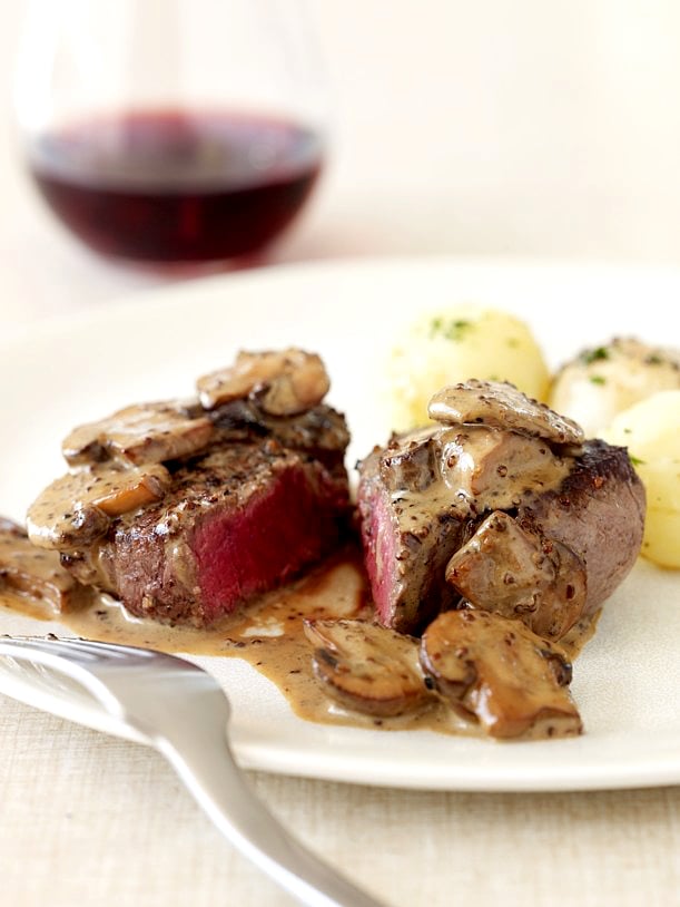 Steak with Mushrooms