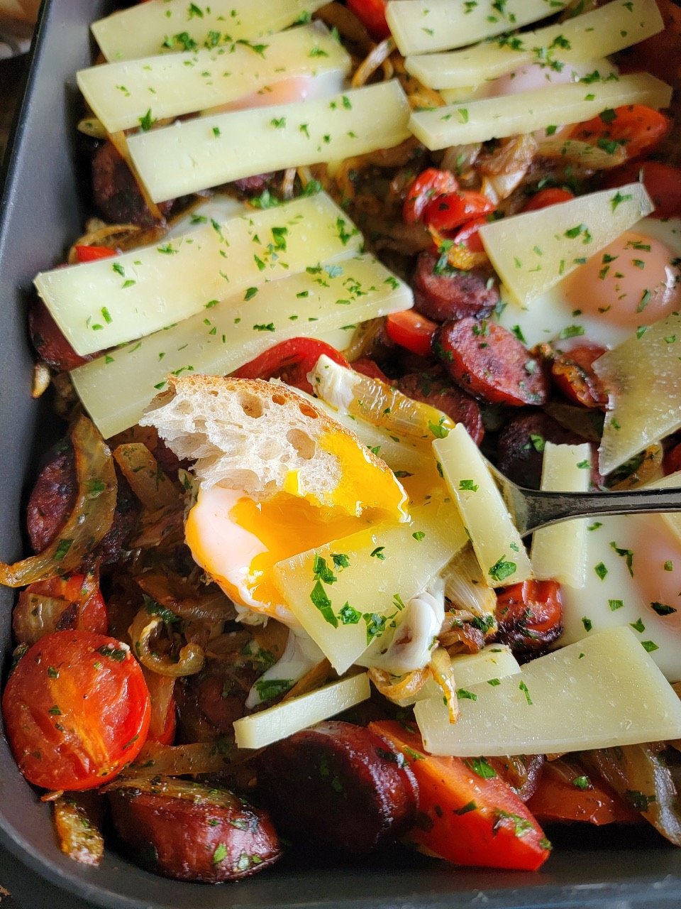 Baked Spanish Eggs
