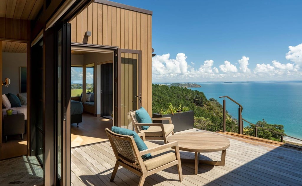 Waiheke home featuring timber coated in WOCA