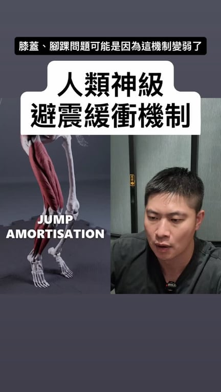 運動科學科普 Reel:拆解人體落地緩衝機制,把專業知識講成大眾聽得懂的內容