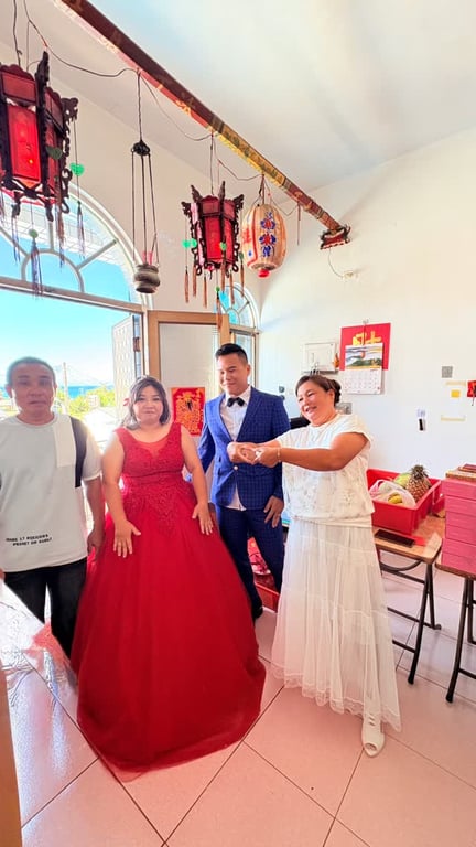 拍攝恆春的傳統婚禮現場