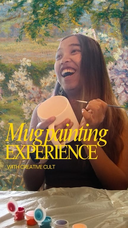 Promote mug painting experience