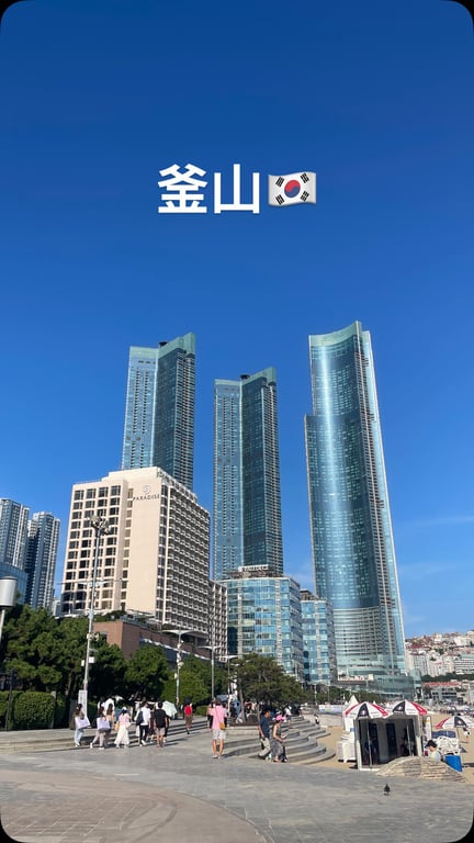 釜山的美食行程vlog，擅長捕捉旅行中的美好片段