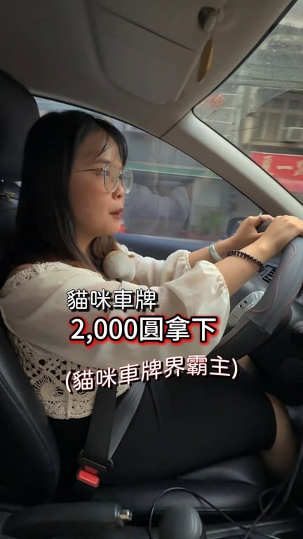 親自選貓咪車牌