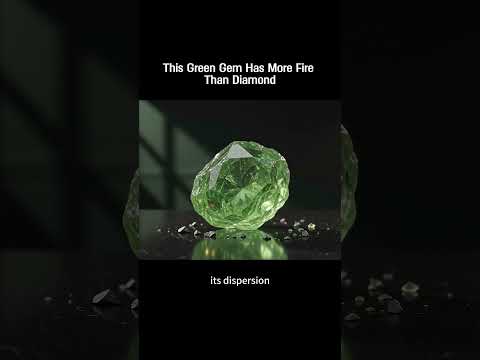 This Green Gem Has More Fire Than Diamond #crystals　#jewelry #gemstone #crystalsdotcom