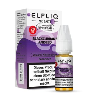 ELFLIQ - Blackcurrant Aniseed 20mg/ml
