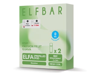 ELFA - Kiwi Passion Fruit Guava (2er Pack) Nikotinfrei