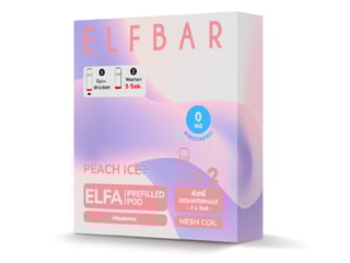 ELFA - Peach Ice (2er Pack) Nikotinfrei