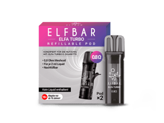 ELFA TURBO Refillable Pod 2er Pack - 0,8 Ohm (Leerpod)