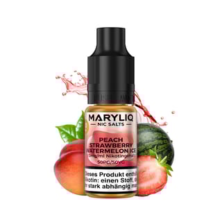 MARYLIQ - Peach Strawberry Watermelon Ice - 10mg/ml Nikotinsalz