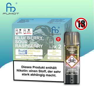 RandM Tornado Pods - Blueberry Sour Raspberry (2er Pack)