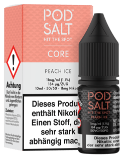 Pod Salt Core Serie - Peach Ice 11mg/ml Nikotinsalz