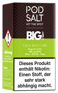 Pod Salt Fusion Serie - Cola with Lime 11mg/ml