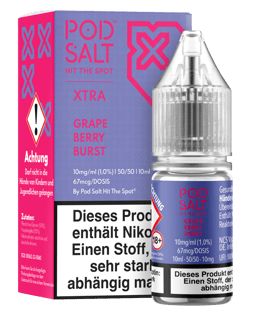 Pod Salt Xtra Serie - Grape Berry Burst 10mg/ml