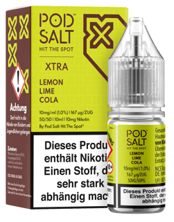 Pod Salt Xtra Serie - Lemon Lime Cola 10mg/ml