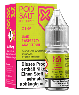 Pod Salt Xtra Serie - Lime Raspberry Grapefruit 10mg/ml
