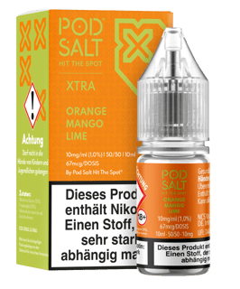 Pod Salt Xtra Serie - Orange Mango Lime 10mg/ml