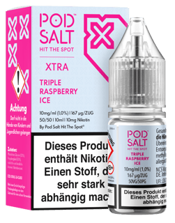 Pod Salt Xtra Serie - Triple Raspberry Ice 10mg/ml