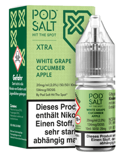 Pod Salt Xtra Serie - White Grape Cucumber Apple 20mg/ml