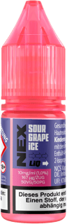 NexLiq NicSalts - Sour Grape Ice 10mg/ml